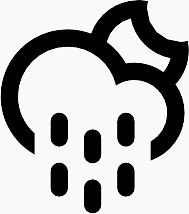 云小雨月亮Climacons-Weather-SVG-icons