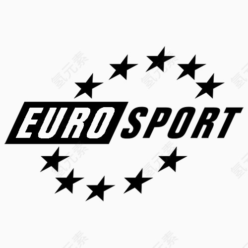 欧洲体育台黑色电视频道图标