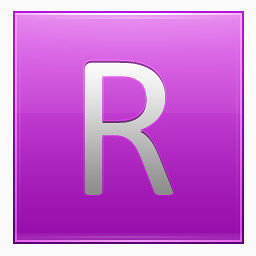 字母R粉色图标
