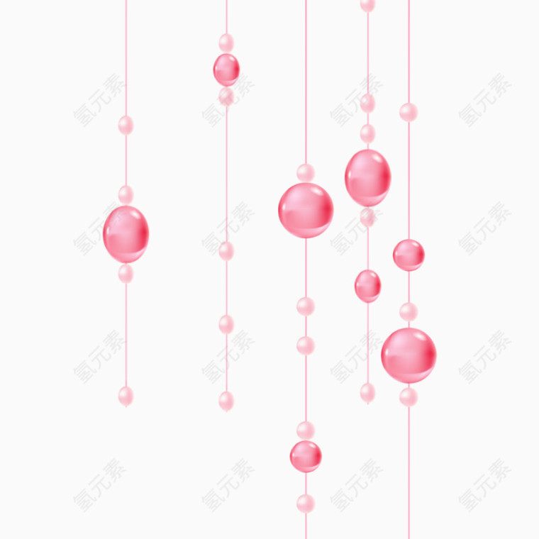 装饰粉色珠子