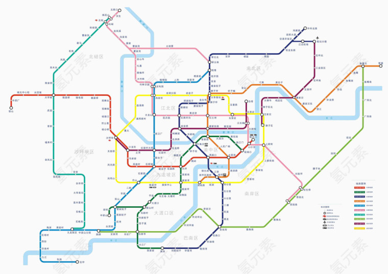 重庆地铁线路图