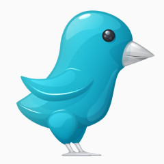 塑料推特鸟令人惊叹的微博鸟图标