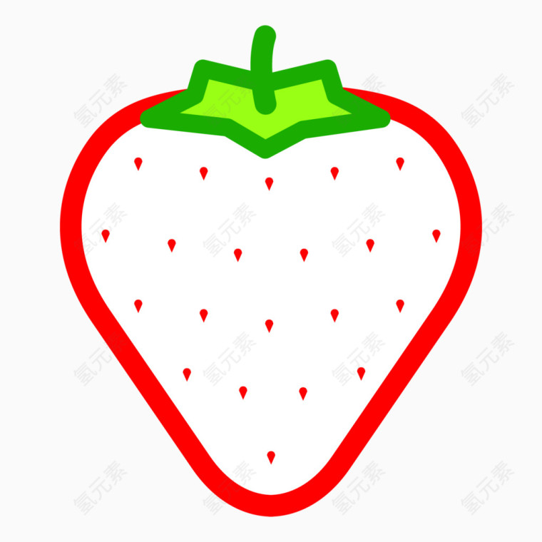 卡通手绘水果菠萝莓