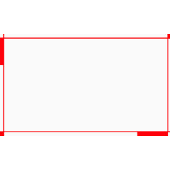 长方形红色边框几何