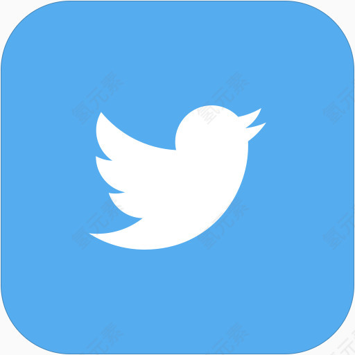 推特网络，社会和文件夹图标