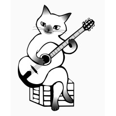 弹吉他的猫