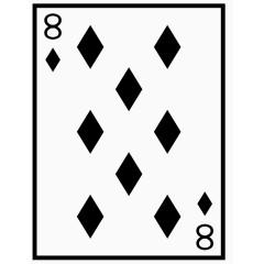 矢量图扑克方片8