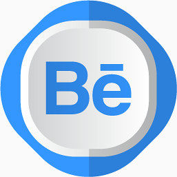 Behance公司Extreme-Folded-social-media-icons