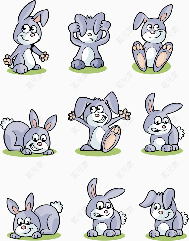 卡通兔子合集