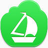 帆free-green-cloud-icons