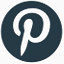 最小的黑暗绿色Pinterest-icons