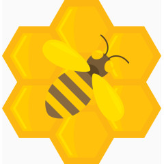 卡通扁平蜜蜂蜂蜜