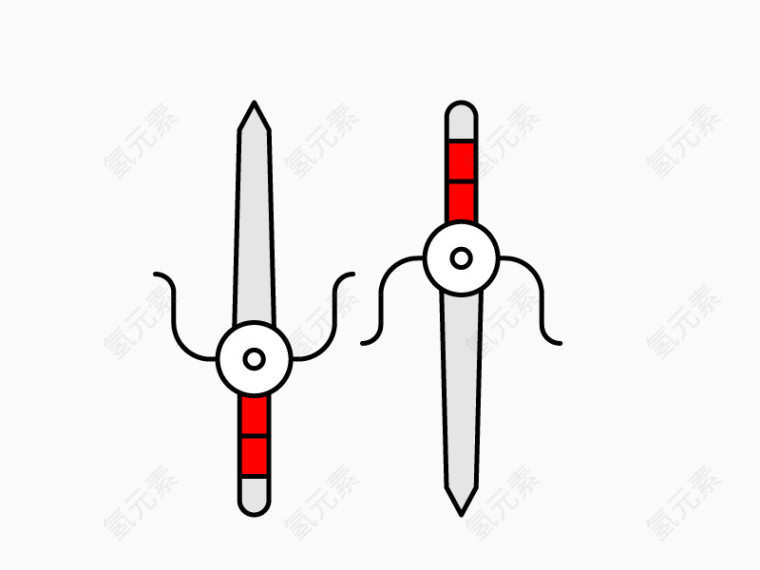 剑玩具卡通矢量素材