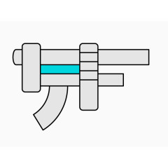 手枪玩具卡通矢量素材