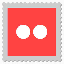 Postage-stamps-style-social-media-icons