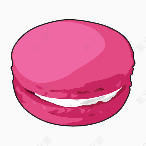 粉色的马卡龙饼干