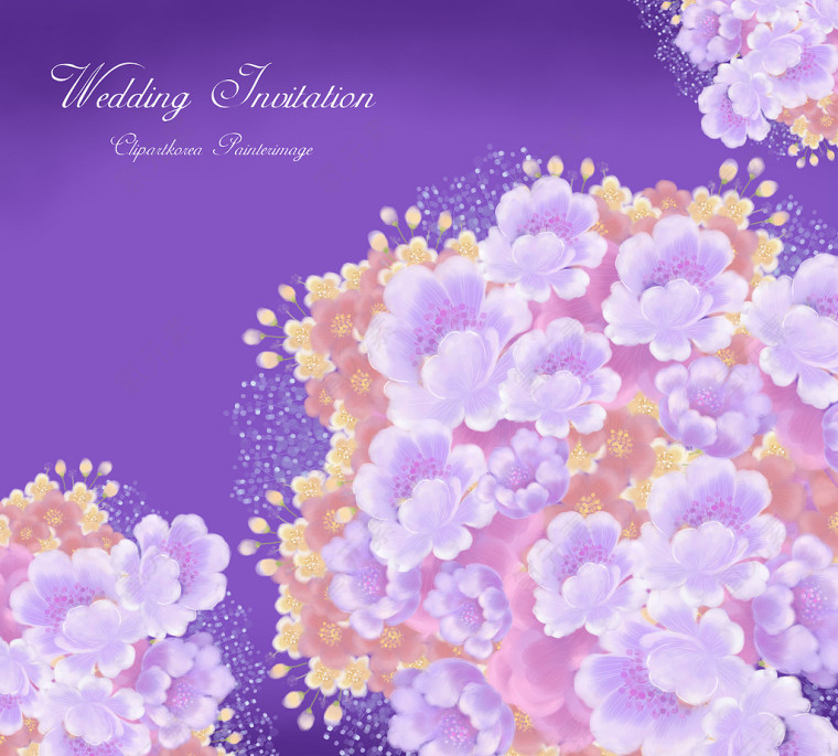 浪漫的紫色花朵