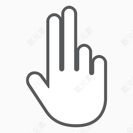 手指手势手互动滚动刷卡交互式手势包