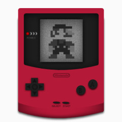 红色的游戏Gameboy-icons