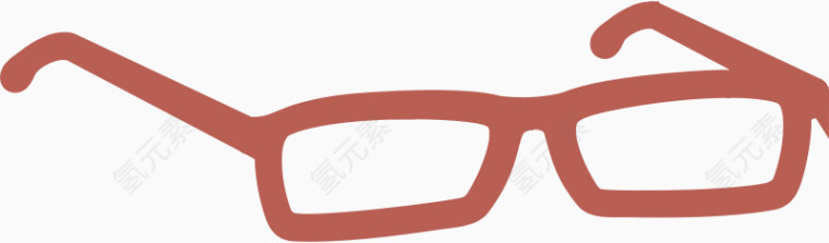 红色的卡通眼镜框