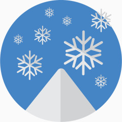 雪花雪Christmas-Flat-icons