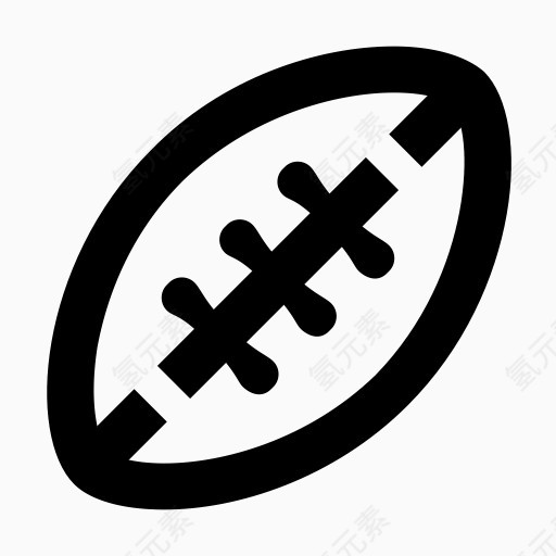 橄榄球运动体育运动。Android L（棒棒糖）图标。