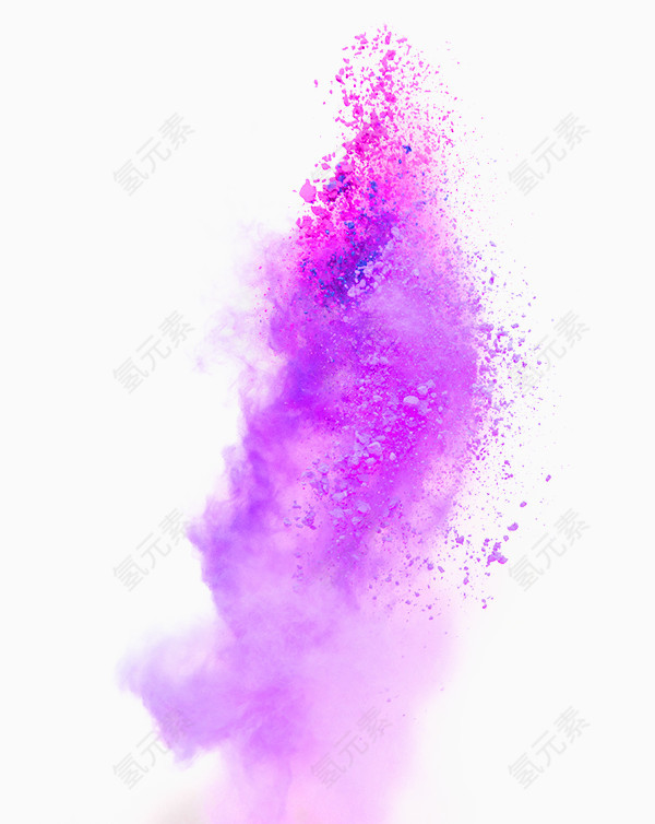 紫色清新粉尘效果元素