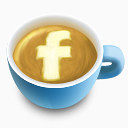 一百二十八FB图标拿铁咖啡社会latte_social_icons