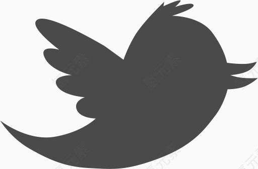鸟媒体社会鸣叫推特标志的包集合