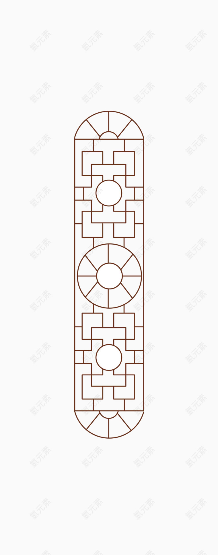 矢量中式雕花图案