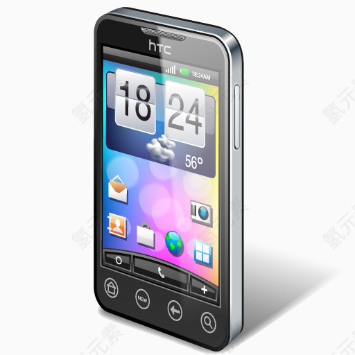宏达电4 g移动电话Freebie-Mobile-icons