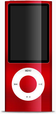 iPod纳米红苹果该
