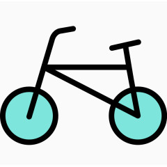 精美交通工具图标自行车
