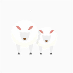 扁平化小绵羊