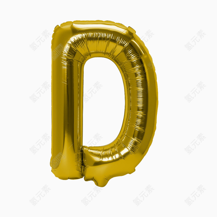金色气球字母