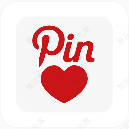 广场pinterest-social-sticker-icons