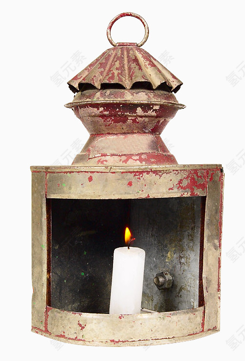 金属烛台和蜡烛