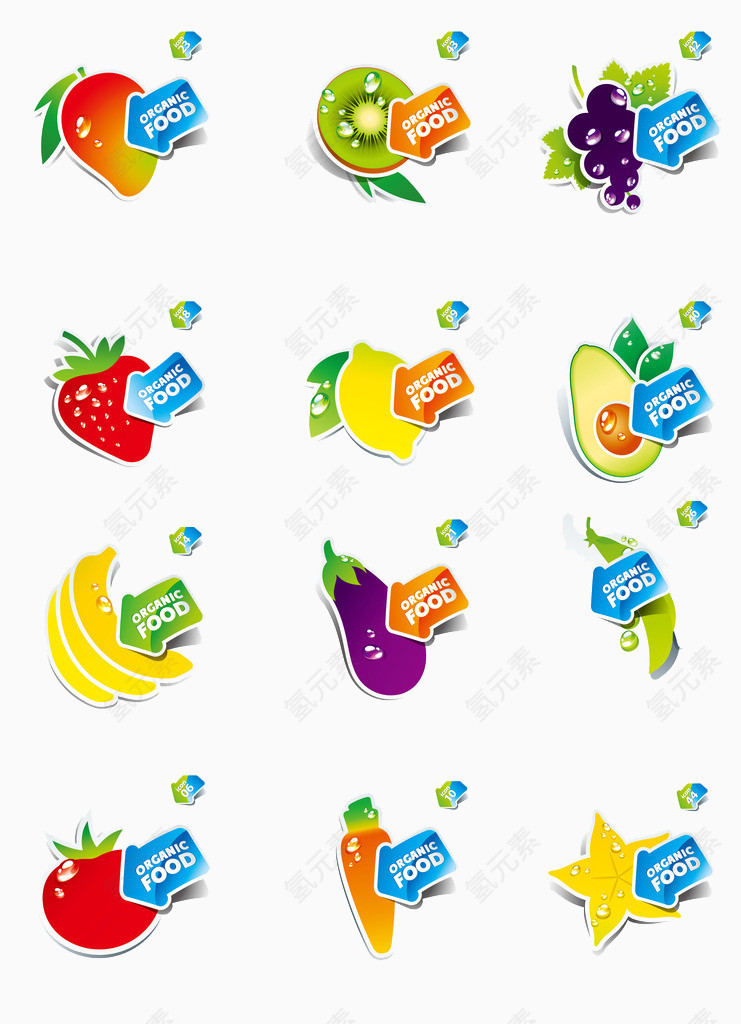 水果促销标签