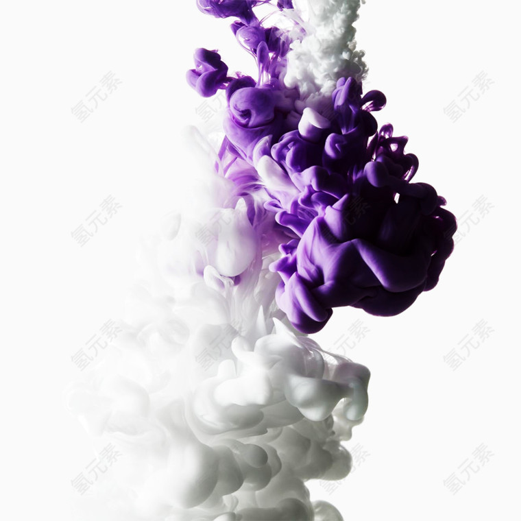 紫色梦幻唯美烟雾