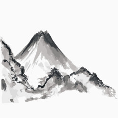 水墨山峰