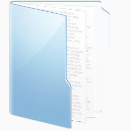 蓝色文件夹文件图标