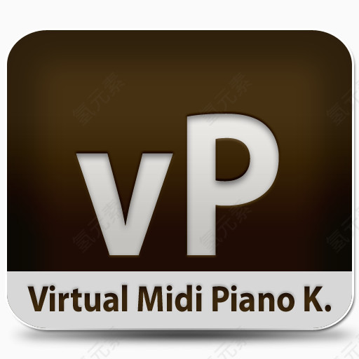 虚拟钢琴键盘Adobe-Style-Dock-icons