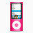 苹果iPod纳米粉红iconset上瘾的味道