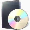 文件夹CD盘磁盘保存暗玻璃