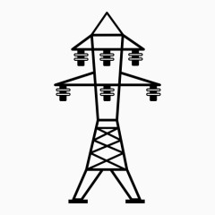 高压电线塔图标