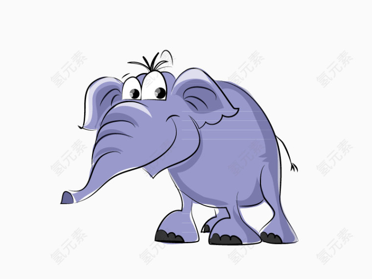 大象卡通矢量元素