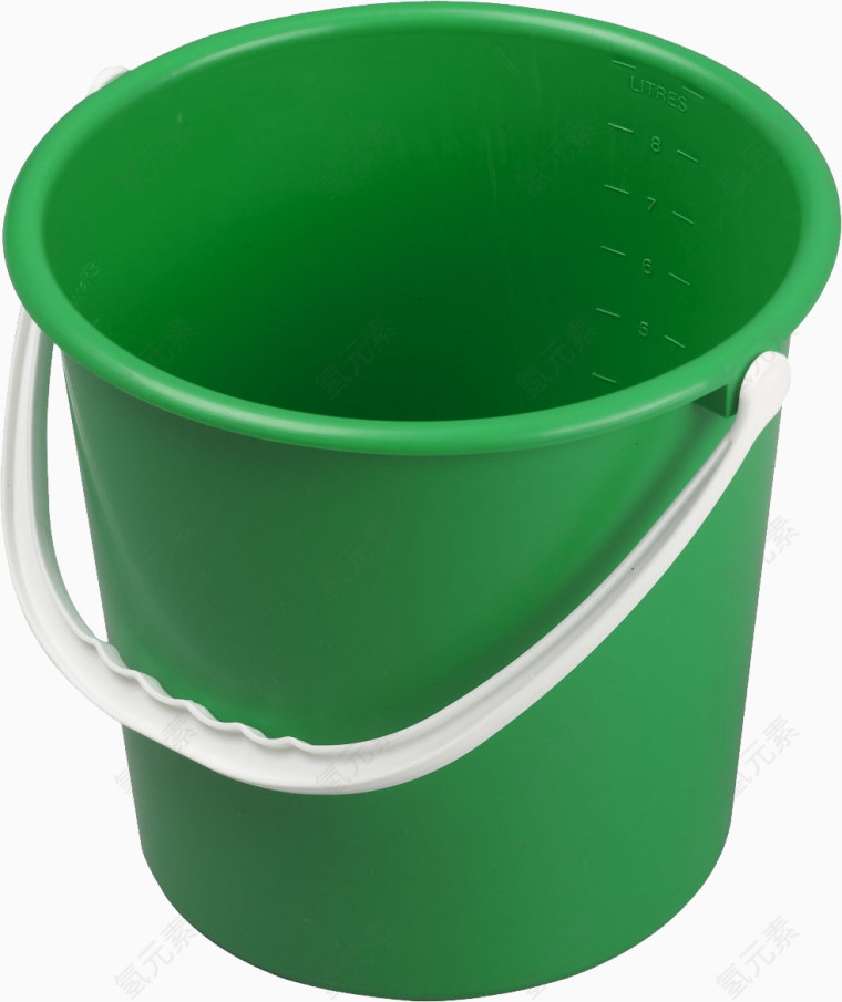 绿色塑料桶
