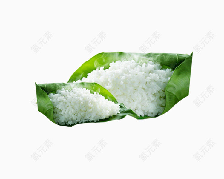 叶子上的米饭