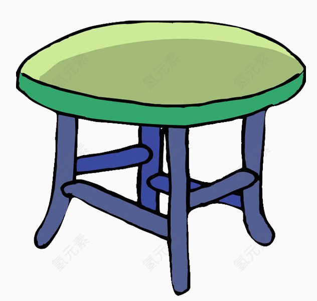绿色桌子
