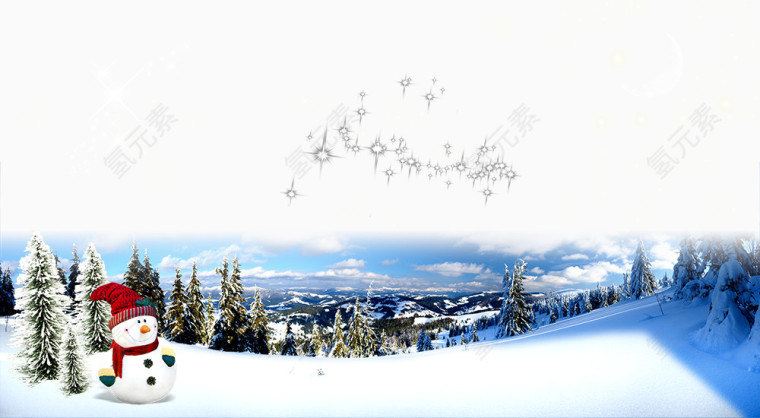雪景海报图片